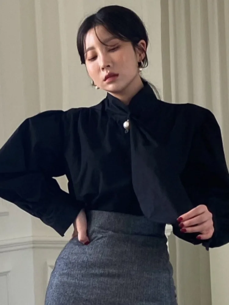Chic Summer Vintage f High Collar Patchwork Large Bow Tie Loose Long Sve irt orts Set Women's Faion Commute
Chic Summer Vintage f High Collar Patchwork Large Bow Tie Loose Long Sve irt orts Set Women's Faion Commute