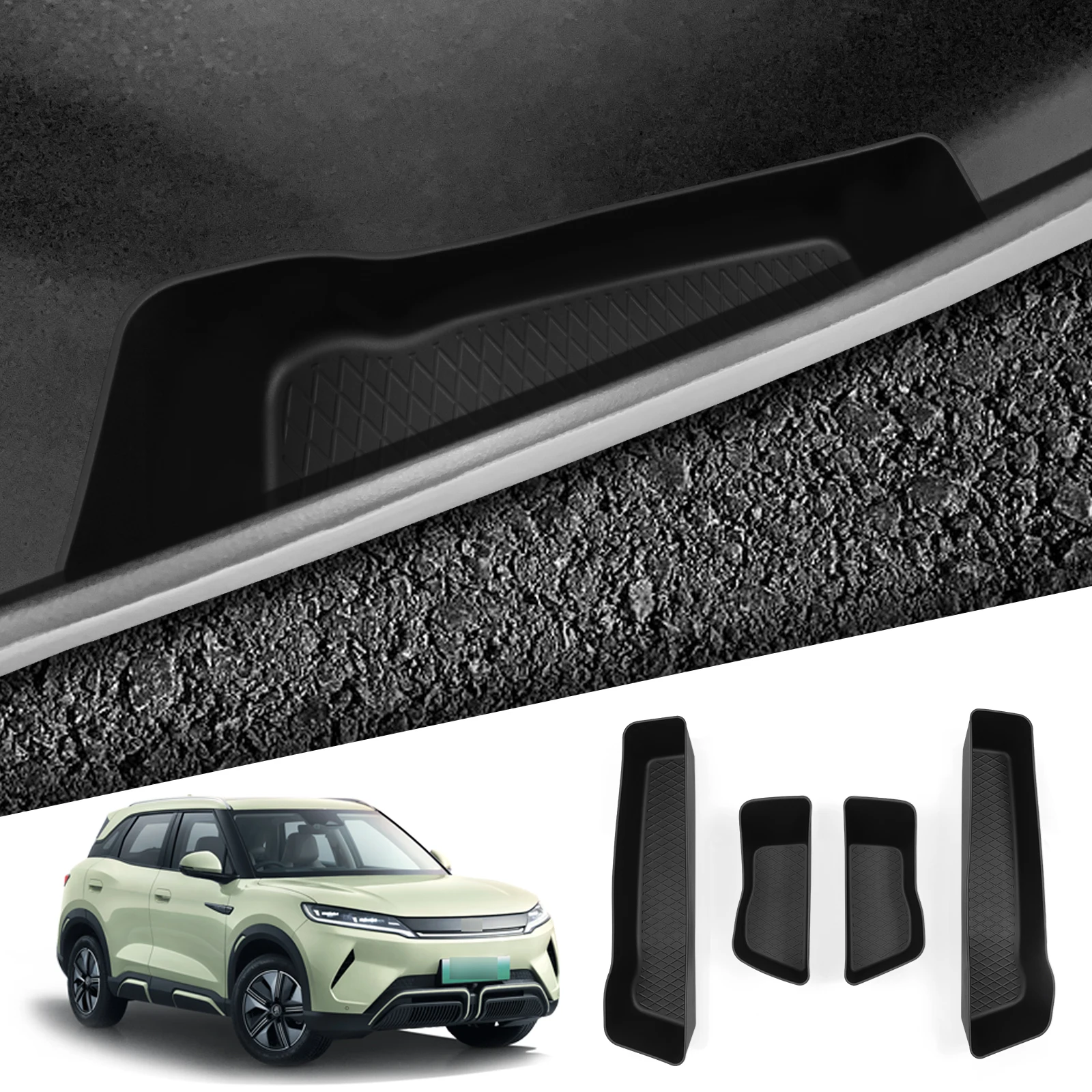 Door Handle Tray Organizer Tidying Black for BYD ATTO 2 Yuan Pro Yuan UP 2024 2025 Door Side Storage Box TPE Front Rear
Door Handle Tray Organizer Tidying Black for BYD ATTO 2 Yuan Pro Yuan UP 2024 2025 Door Side Storage Box TPE Front Rear