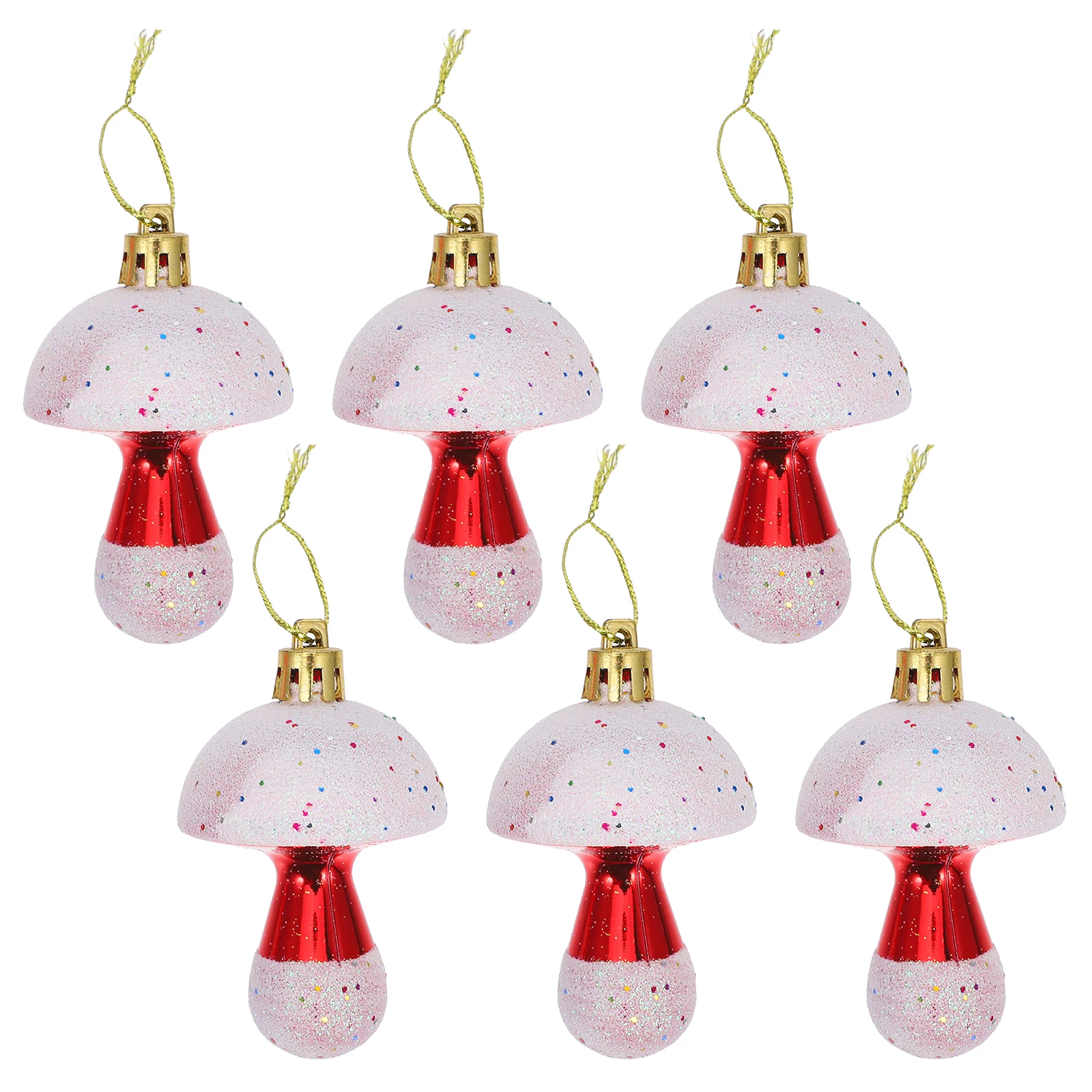 6 Pcs Mushrooms Christmas Tree Ornaments Festive Decorations Garden Red Decors Man
6 Pcs Mushrooms Christmas Tree Ornaments Festive Decorations Garden Red Decors Man