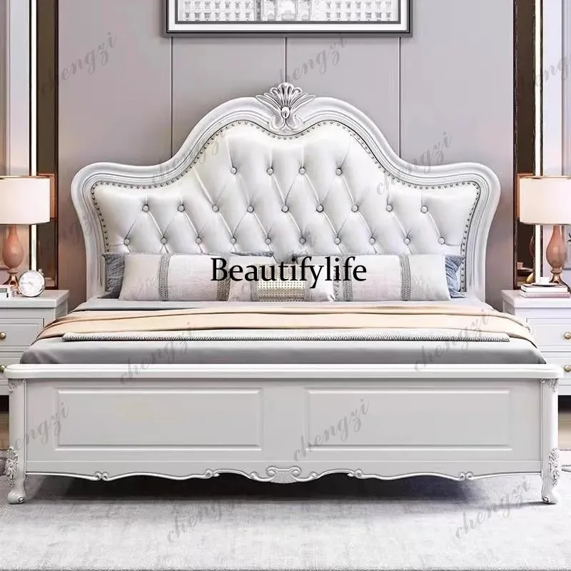 Wooden European Double Bed Frame White Wooden Luxury Mattress Queen Double Bed Full Size Storage Camas De Dormitorio
Wooden European Double Bed Frame White Wooden Luxury Mattress Queen Double Bed Full Size Storage Camas De Dormitorio