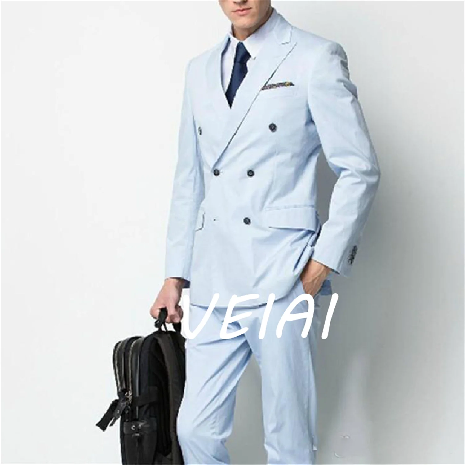 Новый костюм по индивидуальному заказу, двубортный костюм для жениха, смокинги для жениха с пиковыми лацканами, костюм для шафера, мужские свадебные костюмы для жениха (куртка + сковорода)
Новый костюм по индивидуальному заказу, двубортный костюм для жениха, смокинги для жениха с пиковыми лацканами, костюм для шафера, мужские свадебные костюмы для жениха (куртка + сковорода)