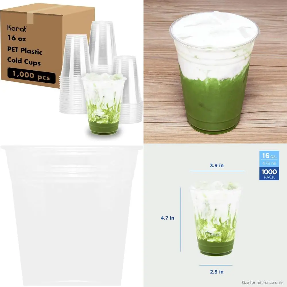 Прозрачные пластиковые холодные чашки на 16 унций для холодного кофе, смузи и напитков, одноразовые чашки 98 мм
Прозрачные пластиковые холодные чашки на 16 унций для холодного кофе, смузи и напитков, одноразовые чашки 98 мм