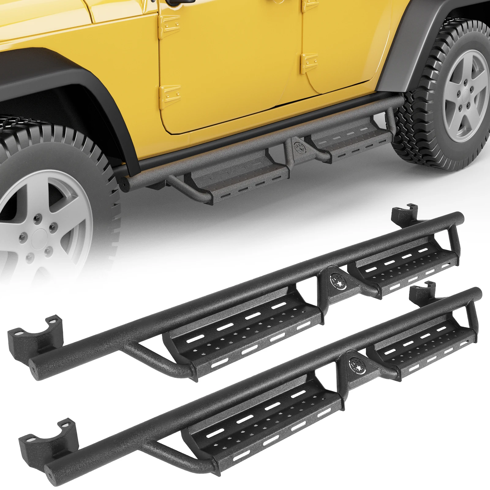 Steel Side Bar Step Pedal for Jeep Wrangler JK 2007-2018 4 Door Running Boards Black 2017 2016 2015 2014 2013 2012 2011 2010
Steel Side Bar Step Pedal for Jeep Wrangler JK 2007-2018 4 Door Running Boards Black 2017 2016 2015 2014 2013 2012 2011 2010