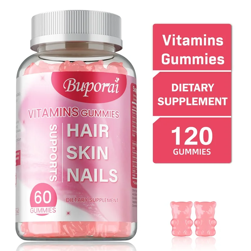 Hair Skin & Nails Gummies - Promotes Hair Growth, Increases Skin Elasticity, Supports Healthy Hair,and Nails
Hair Skin & Nails Gummies - Promotes Hair Growth, Increases Skin Elasticity, Supports Healthy Hair,and Nails