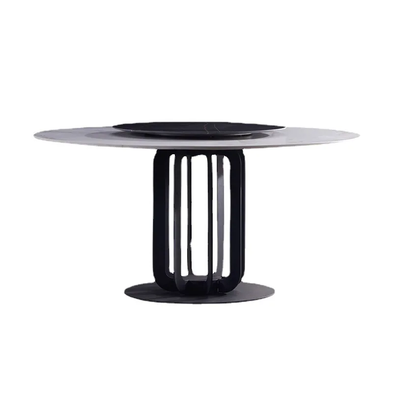 Nordic modern minimalist small unit rock slab round table for household use
Nordic modern minimalist small unit rock slab round table for household use
