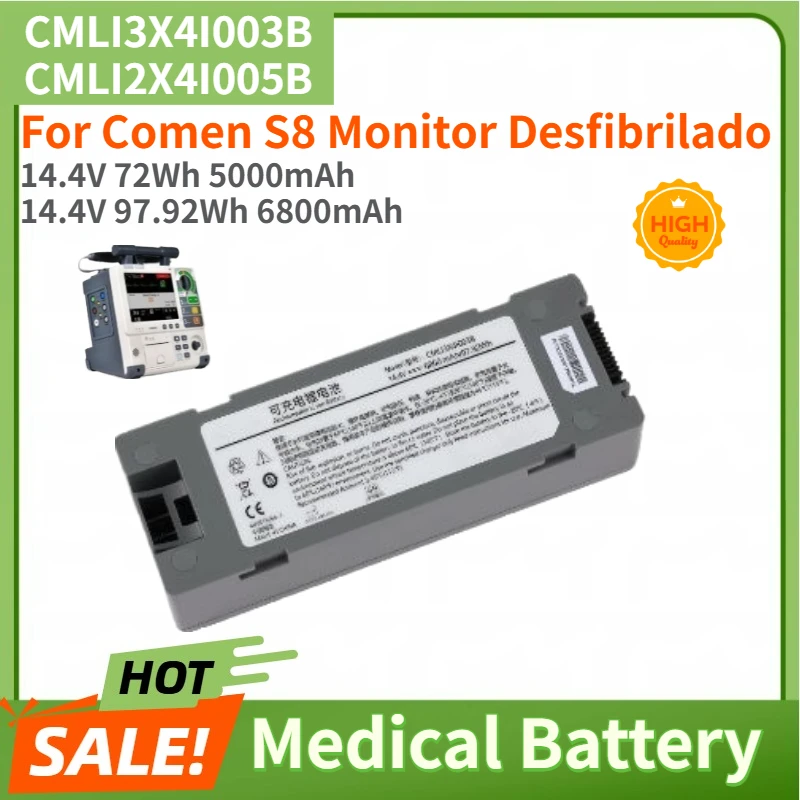 CMLI3X4I003B CMLI2X4I005B High Quality Medical Battery 6800mAh for Comen S8 Monitor Desfibrilado Brand New Replacement Battery
CMLI3X4I003B CMLI2X4I005B High Quality Medical Battery 6800mAh for Comen S8 Monitor Desfibrilado Brand New Replacement Battery