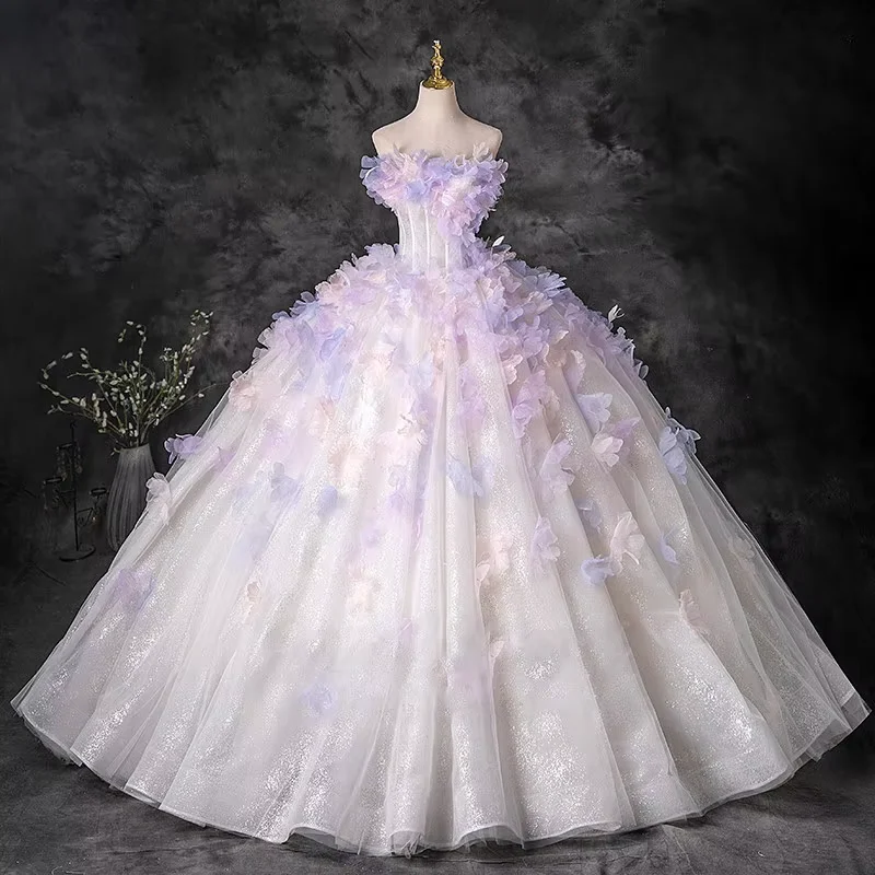 Gorgeous Evening Dress High Waist Strapless Lace-up Back Sweep Train Pleats Tulle with Organza Ball Gown Prom Gowns 2026
Gorgeous Evening Dress High Waist Strapless Lace-up Back Sweep Train Pleats Tulle with Organza Ball Gown Prom Gowns 2026