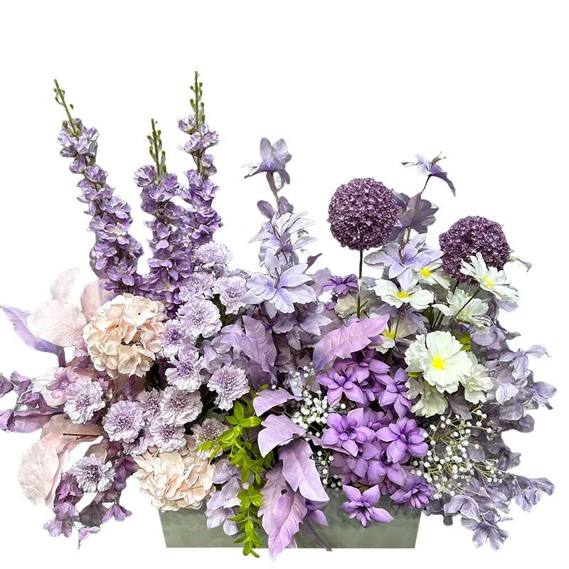 Wedding flower arrangement Qiandailan road flower stage decoration arrangement simulation flower
Wedding flower arrangement Qiandailan road flower stage decoration arrangement simulation flower