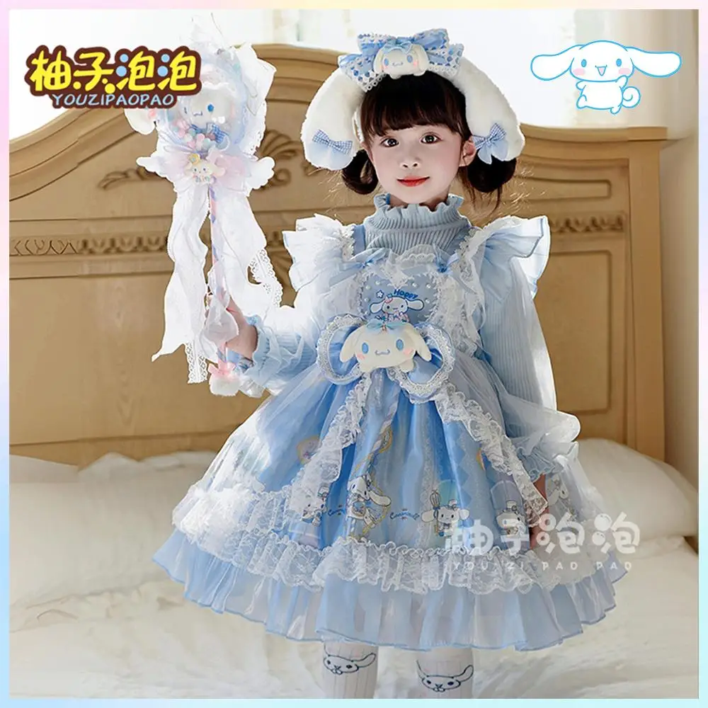 Аниме Cinnamoroll Kawaii платье-свитер в стиле Лолиты для девочек, мультяшное платье Sanrio, зимнее милое платье принцессы для дня рождения, ролевых игр, рождественский подарок
Аниме Cinnamoroll Kawaii платье-свитер в стиле Лолиты для девочек, мультяшное платье Sanrio, зимнее милое платье принцессы для дня рождения, ролевых игр, рождественский подарок