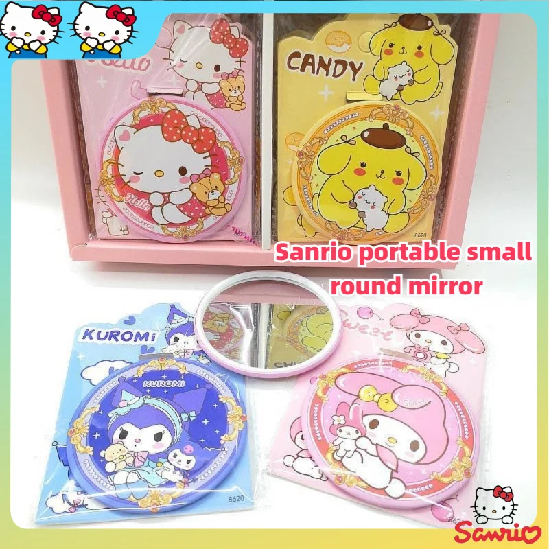 Зеркало мультяшное Sanrio, милое портативное круглое зеркало с изображением миди куроми, пудинга, собаки, Hellokitty для подкрашивания, подарок-сюрприз для девочек
Зеркало мультяшное Sanrio, милое портативное круглое зеркало с изображением миди куроми, пудинга, собаки, Hellokitty для подкрашивания, подарок-сюрприз для девочек
