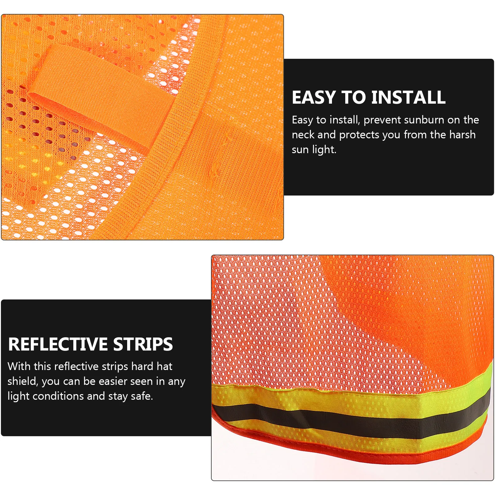 Hard Hat Neck Shade Sun Visor Full Brim Cover Safety Accessories UV Protection Polyester Cooling Work Construction Hat
Hard Hat Neck Shade Sun Visor Full Brim Cover Safety Accessories UV Protection Polyester Cooling Work Construction Hat