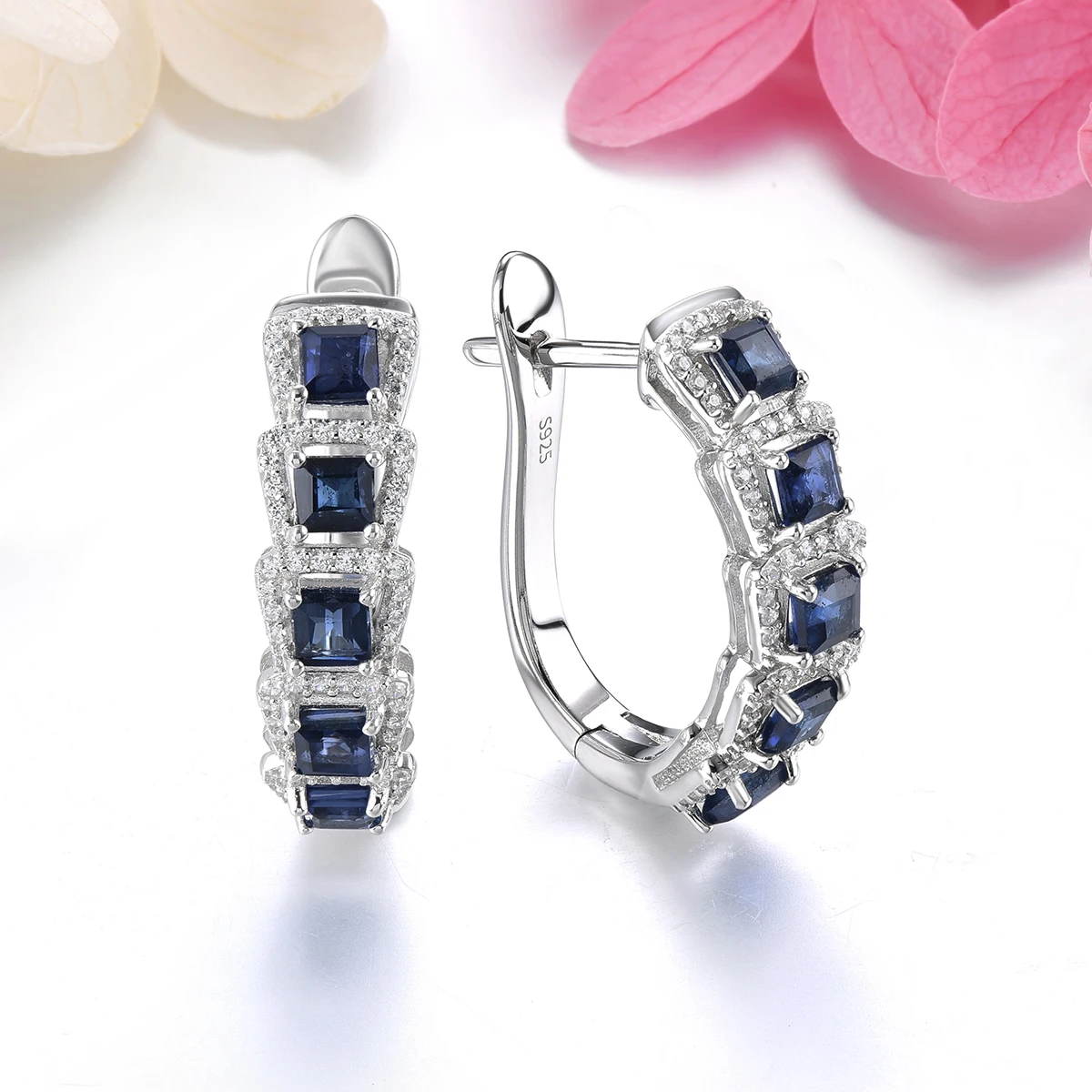 Natural Precious Gemstone Blue Sapphire Sterling Silver Hoop Earring 2.2 Carats Women Classic Fine Jewelry Styles Anniversary
Natural Precious Gemstone Blue Sapphire Sterling Silver Hoop Earring 2.2 Carats Women Classic Fine Jewelry Styles Anniversary