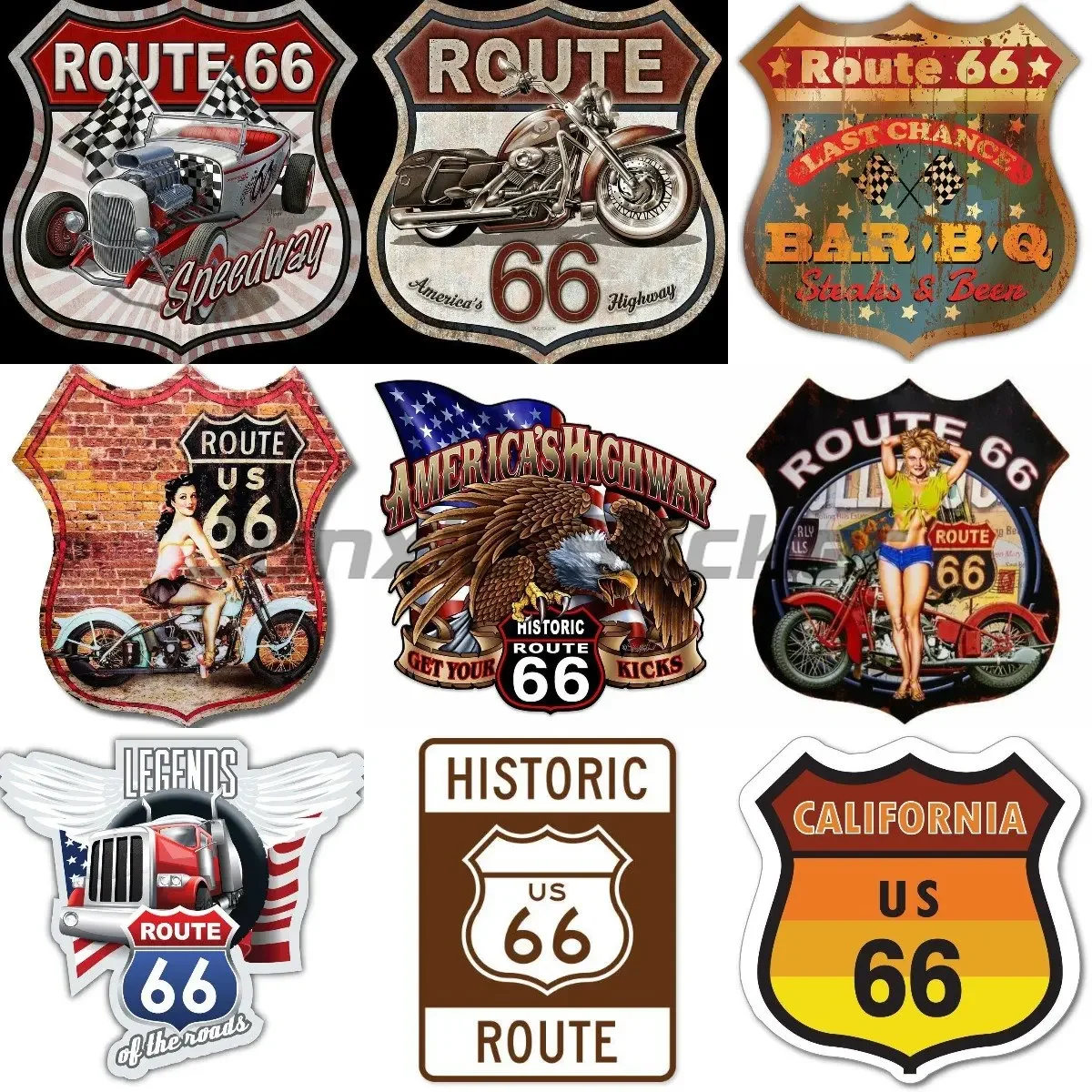 Route 66 Car Sticker Window Bumper Decal Motorcycle Car Styling Laptop Window Wall Decals Windshield Car Accessories
Route 66 Car Sticker Window Bumper Decal Motorcycle Car Styling Laptop Window Wall Decals Windshield Car Accessories