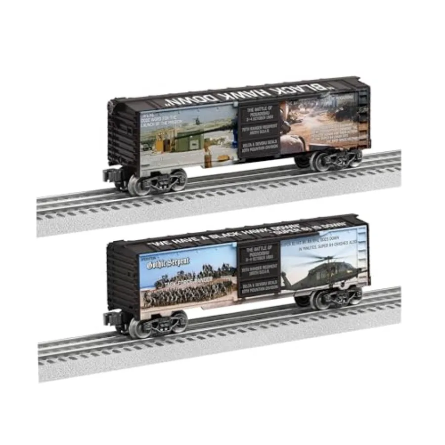 Battle of Mogadishu MUSA O Gauge Model Train Boxcar: military application, die-cast metal body, olive drab color, high-detail w
Battle of Mogadishu MUSA O Gauge Model Train Boxcar: military application, die-cast metal body, olive drab color, high-detail w