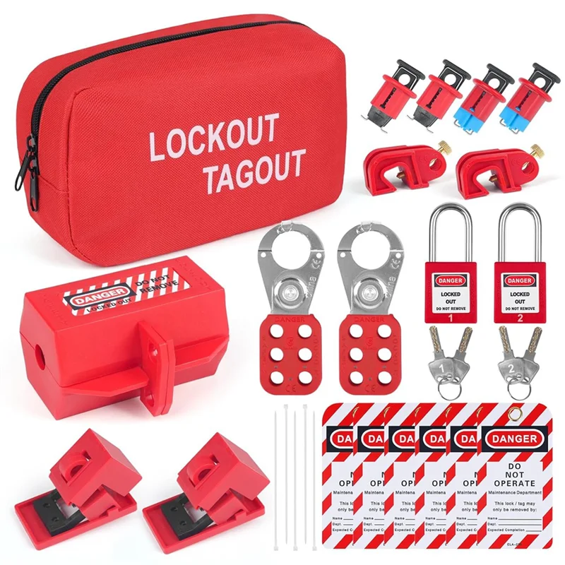 ABSQ-Lockout Tagout Kits Electrical, Lockout Tagout Station Safety Hasp Latch, Lockout Tags/Circuit Breaker, For Industrial, Dur
ABSQ-Lockout Tagout Kits Electrical, Lockout Tagout Station Safety Hasp Latch, Lockout Tags/Circuit Breaker, For Industrial, Dur