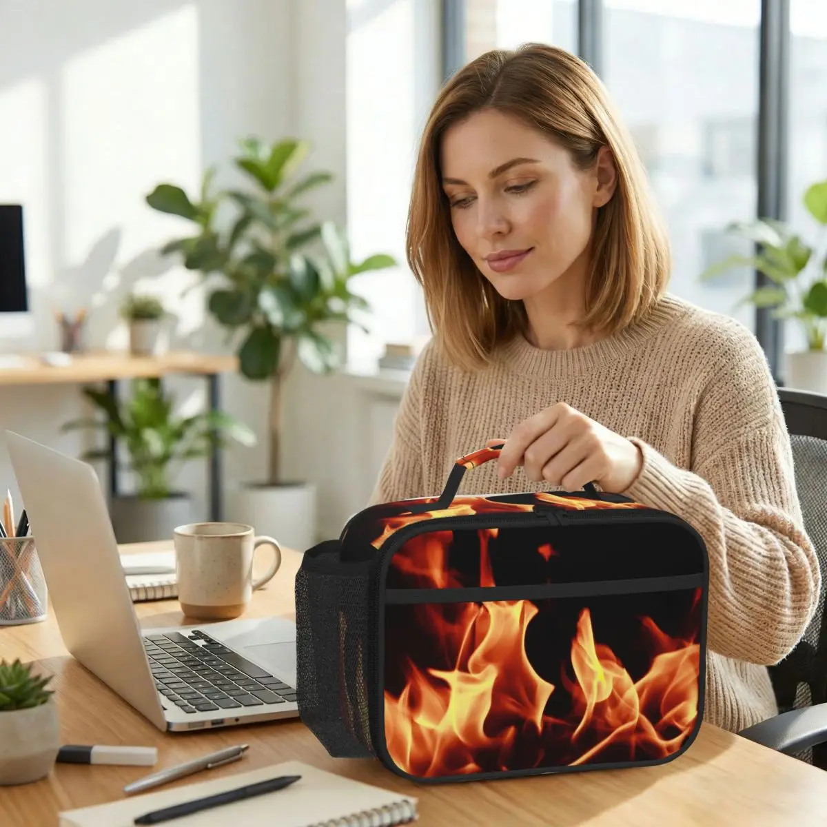 Burning Fire With Sparks Insulated Lunch Bag for Kids School Cooler Thermal Food Box Tote Leakproof Lunch Boxes Container
Burning Fire With Sparks Insulated Lunch Bag for Kids School Cooler Thermal Food Box Tote Leakproof Lunch Boxes Container