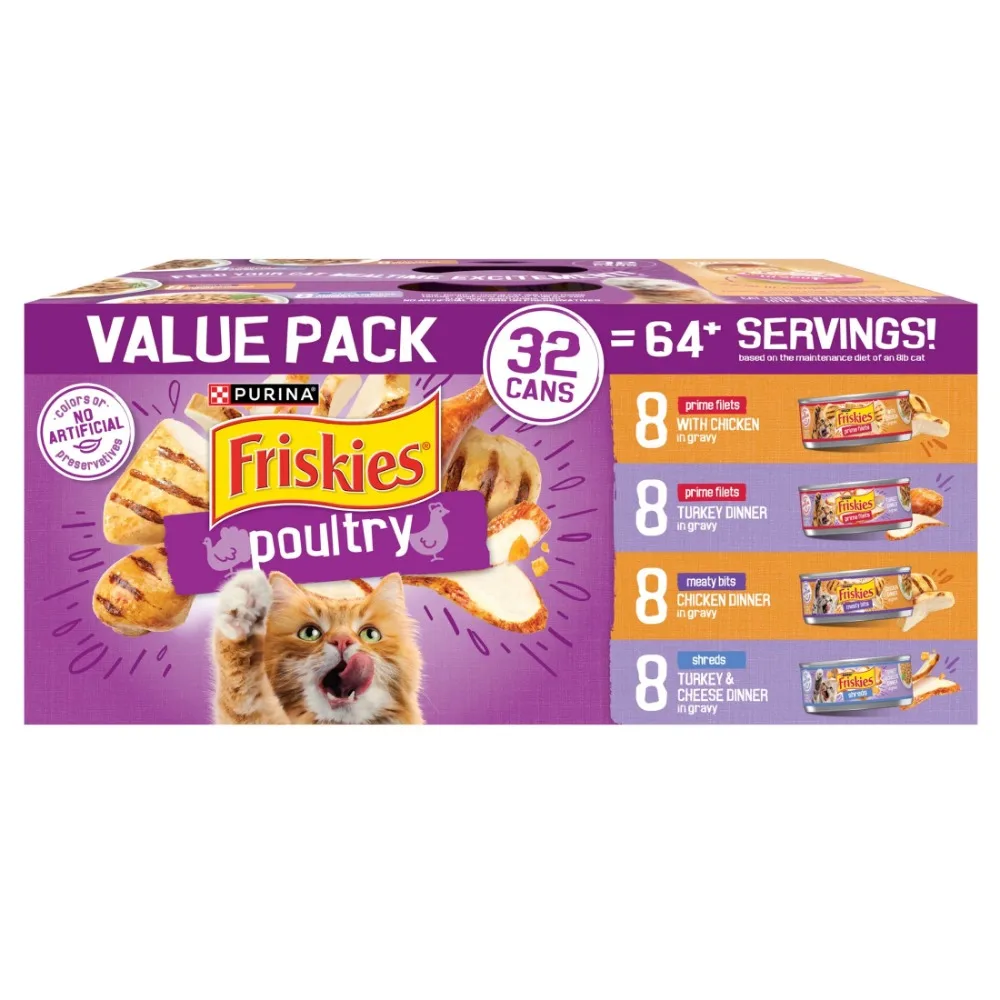 Purina Gravy, Poultry, Meaty Bits and Filets, Wet Cat Food, 5.5 oz Cans, 32 Pack
Purina Gravy, Poultry, Meaty Bits and Filets, Wet Cat Food, 5.5 oz Cans, 32 Pack