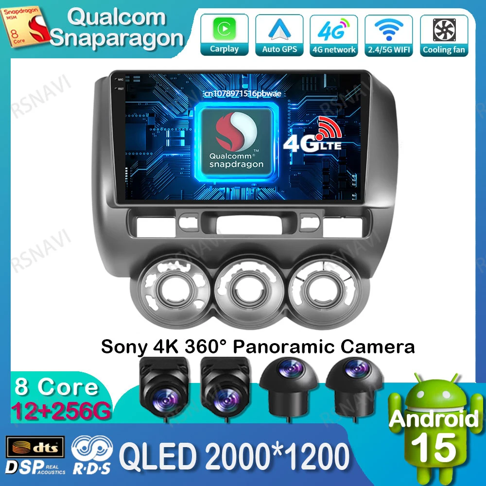 Android 15 Car Radio For Honda Fit Jazz City 2002 2003 2004 2005 2006 2007 5G WIFI 4G LTE Stereo DSP GPS Qualcomm Multimedia DVD
Android 15 Car Radio For Honda Fit Jazz City 2002 2003 2004 2005 2006 2007 5G WIFI 4G LTE Stereo DSP GPS Qualcomm Multimedia DVD