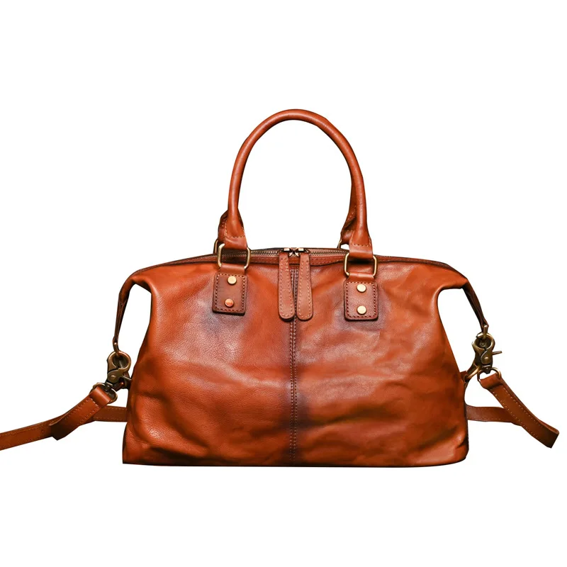 A4 Highend Luxury Vintage Coffee Brown Full Grain Genuine Leather Women's Handbag Female Purse Lady Shoulder Messenger Bags M022
A4 Highend Luxury Vintage Coffee Brown Full Grain Genuine Leather Women's Handbag Female Purse Lady Shoulder Messenger Bags M022