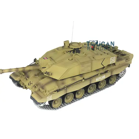 1/16 Heng Long 7.0 Personalizowany czołg RC Challenger II 3908 360 °   Bieżniki metalowe wieżyczki, koła, stalowa skrzynia biegów, koło napinające, łożysko, BB TH17741