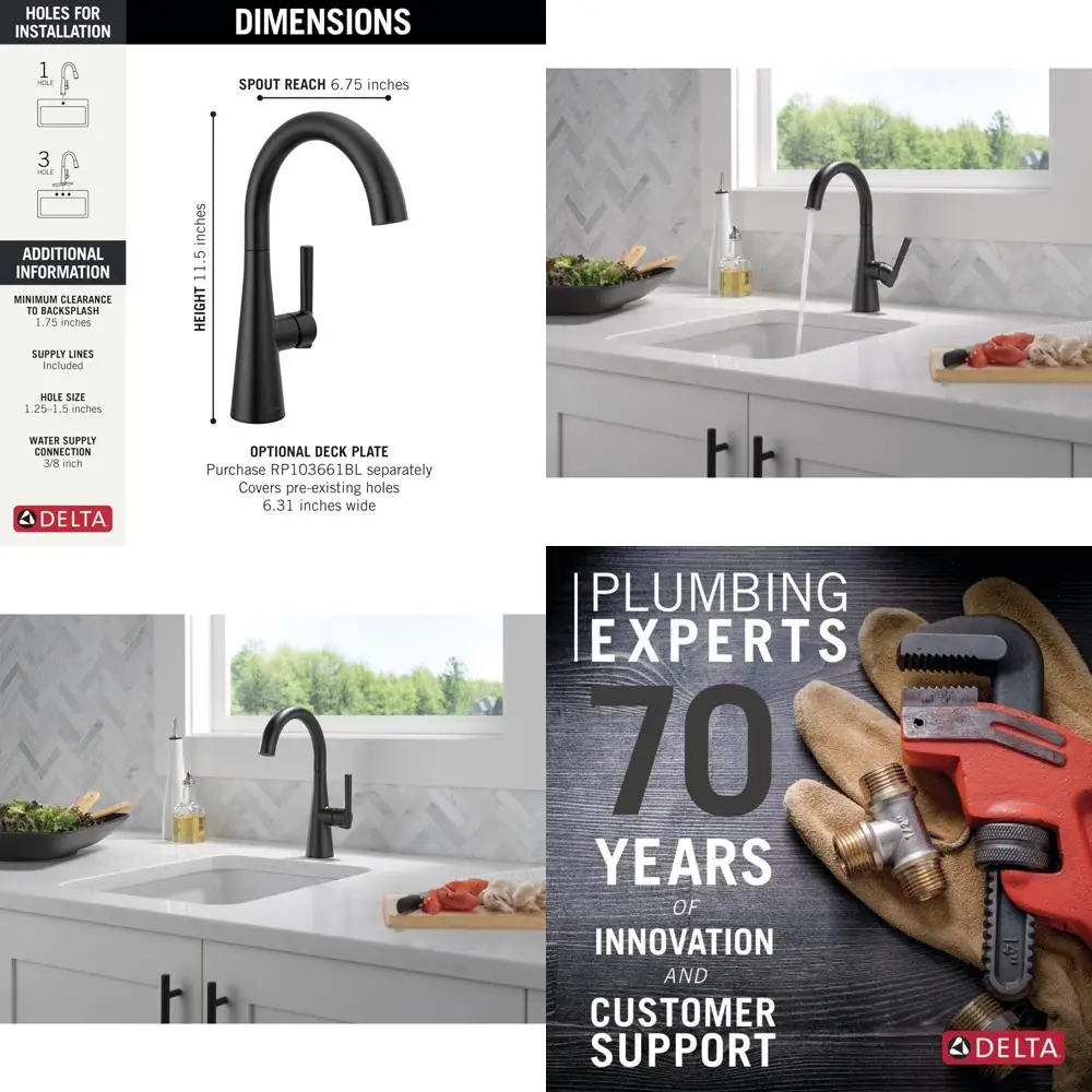 Матовый черный смеситель для кухонной мойки с одним отверстием, однорычажный, матовый черный 14882L-BL
Матовый черный смеситель для кухонной мойки с одним отверстием, однорычажный, матовый черный 14882L-BL