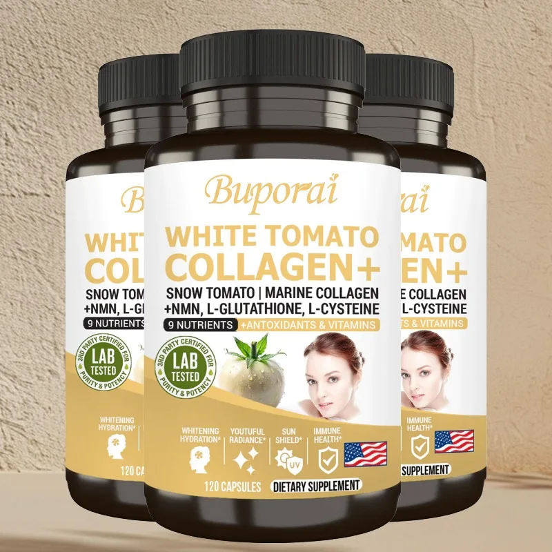 White Tomato Collagen Supplement - Anti-aging, Reduce Wrinkles, Improve Dull Skin, Promotes Collagen Production, Boost Vitality
White Tomato Collagen Supplement - Anti-aging, Reduce Wrinkles, Improve Dull Skin, Promotes Collagen Production, Boost Vitality