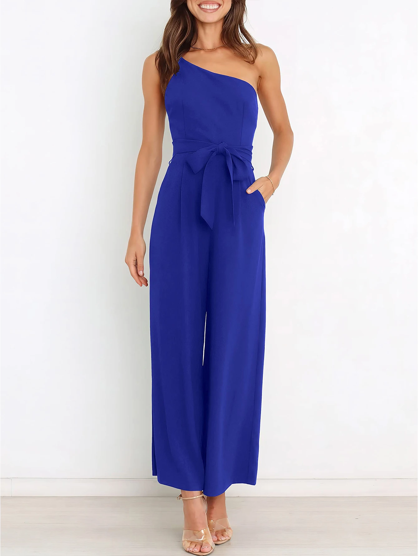 Women's High-Waisted Wide-Leg Jumpsuit Dress Casual One-Piece with Pockets
Women's High-Waisted Wide-Leg Jumpsuit Dress Casual One-Piece with Pockets