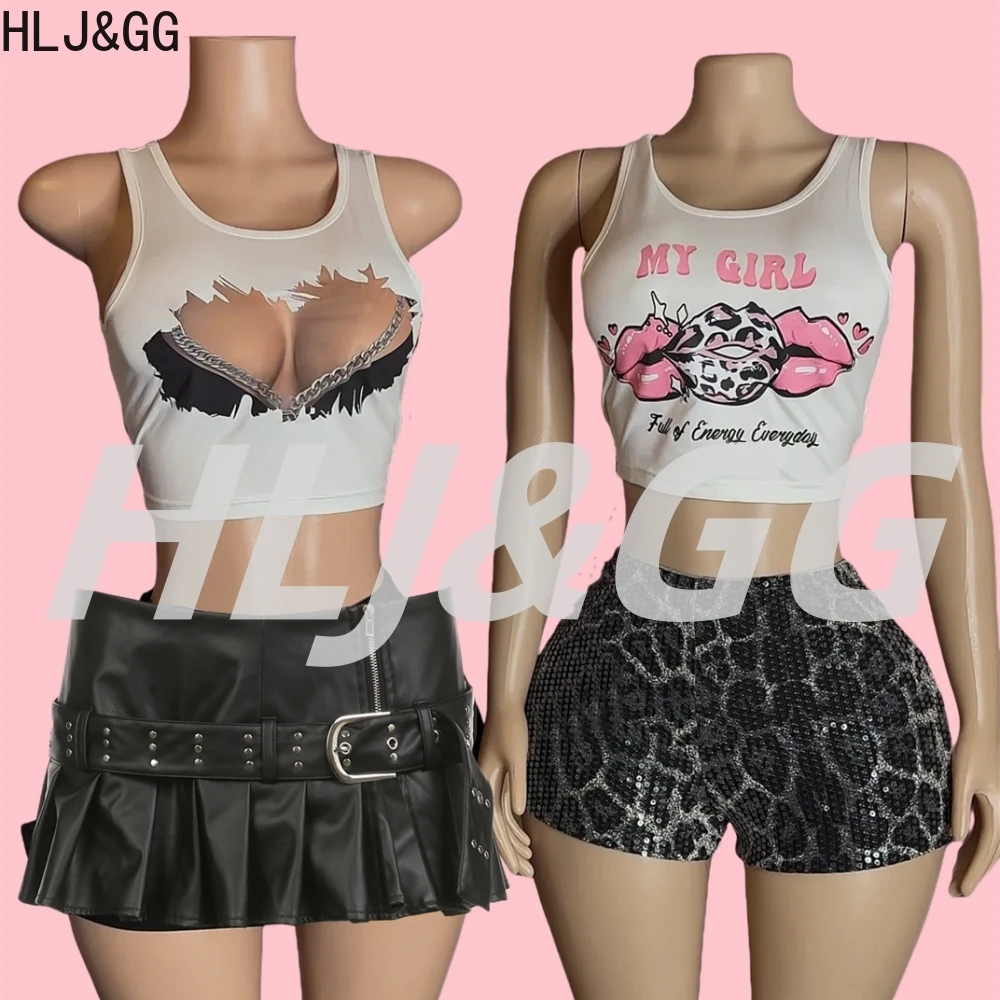 HLJ&GG Trendy Y2K Leopard Sequin Shorts Two Piece Sets Women Sleeveless Slim Tank Top And Shorts Outfits Fashion 2pcs Streetwear
HLJ&GG Trendy Y2K Leopard Sequin Shorts Two Piece Sets Women Sleeveless Slim Tank Top And Shorts Outfits Fashion 2pcs Streetwear