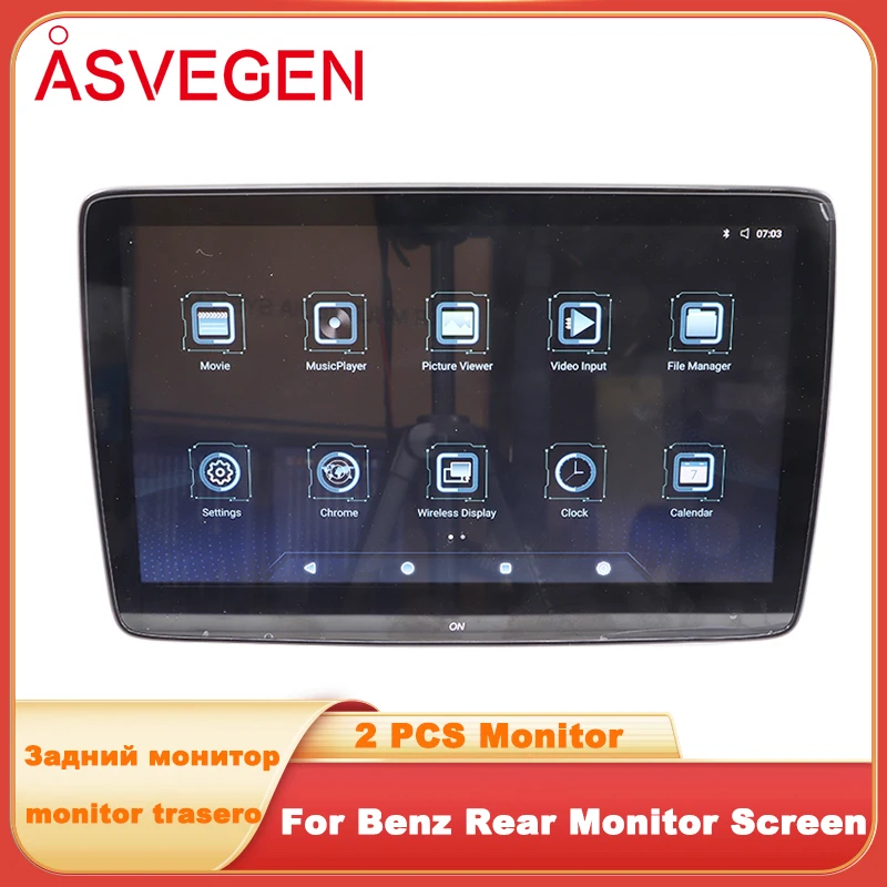 11.6 Inch Car Rear Monitor For Mercedes-Benz Screen HDMI 4K Video Player Android 9.0 WIFI Bluetooth USB Airplay Tablet 2 Screens
11.6 Inch Car Rear Monitor For Mercedes-Benz Screen HDMI 4K Video Player Android 9.0 WIFI Bluetooth USB Airplay Tablet 2 Screens
