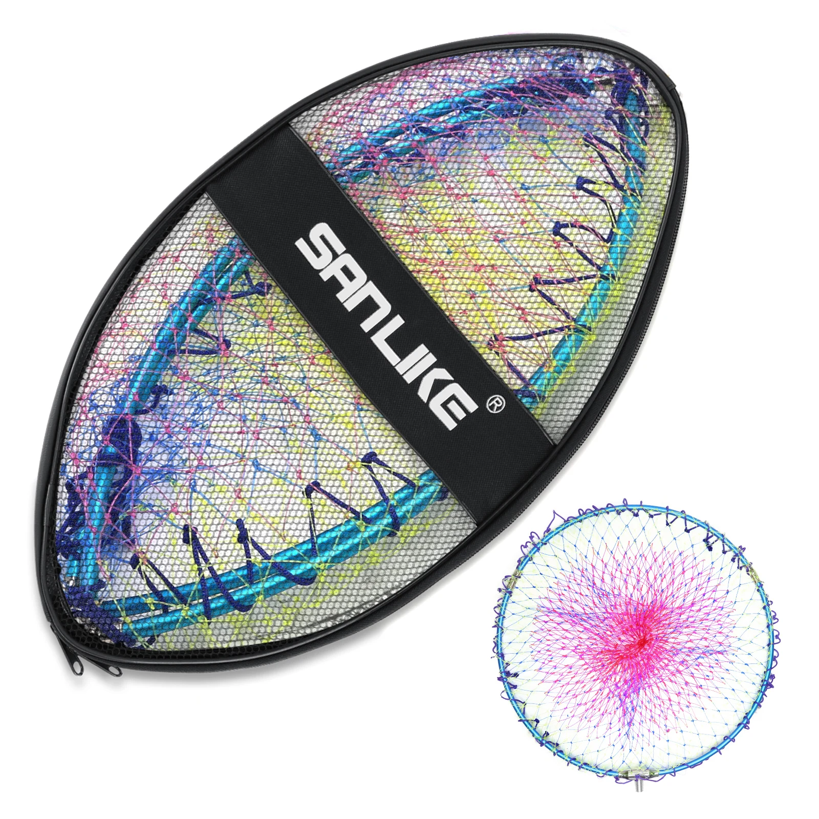 SANLIKE Fishing Net 1/2 inch thread About 12mm Aluminum frame Alloy Foldable Extending Frame Landing Dip Net Fishing Tackle
SANLIKE Fishing Net 1/2 inch thread About 12mm Aluminum frame Alloy Foldable Extending Frame Landing Dip Net Fishing Tackle