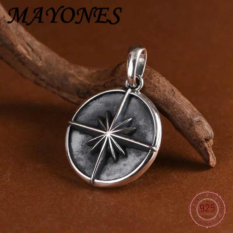 NEW S925 Silver Retro Original Design Cross Starry Round Brand Male and Female Personalized Pendant
NEW S925 Silver Retro Original Design Cross Starry Round Brand Male and Female Personalized Pendant