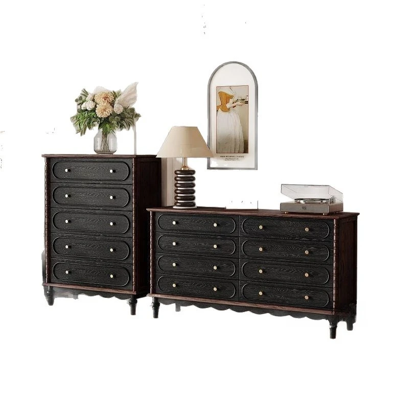 Pure solid wood chest bedside household storage living room wall drawer locker
Pure solid wood chest bedside household storage living room wall drawer locker