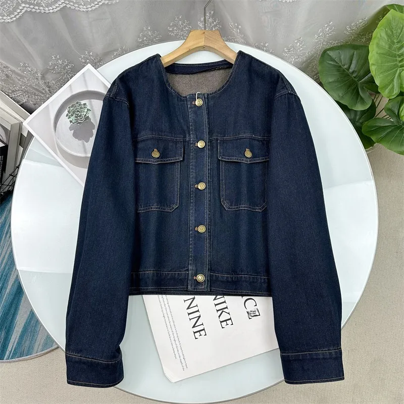 Spring Soil Denim Short Jacket Women's Fashion Washed Denim Eco-friendly Cotton Outerwear Zhi3900 Should Be Drunken Cow
Spring Soil Denim Short Jacket Women's Fashion Washed Denim Eco-friendly Cotton Outerwear Zhi3900 Should Be Drunken Cow