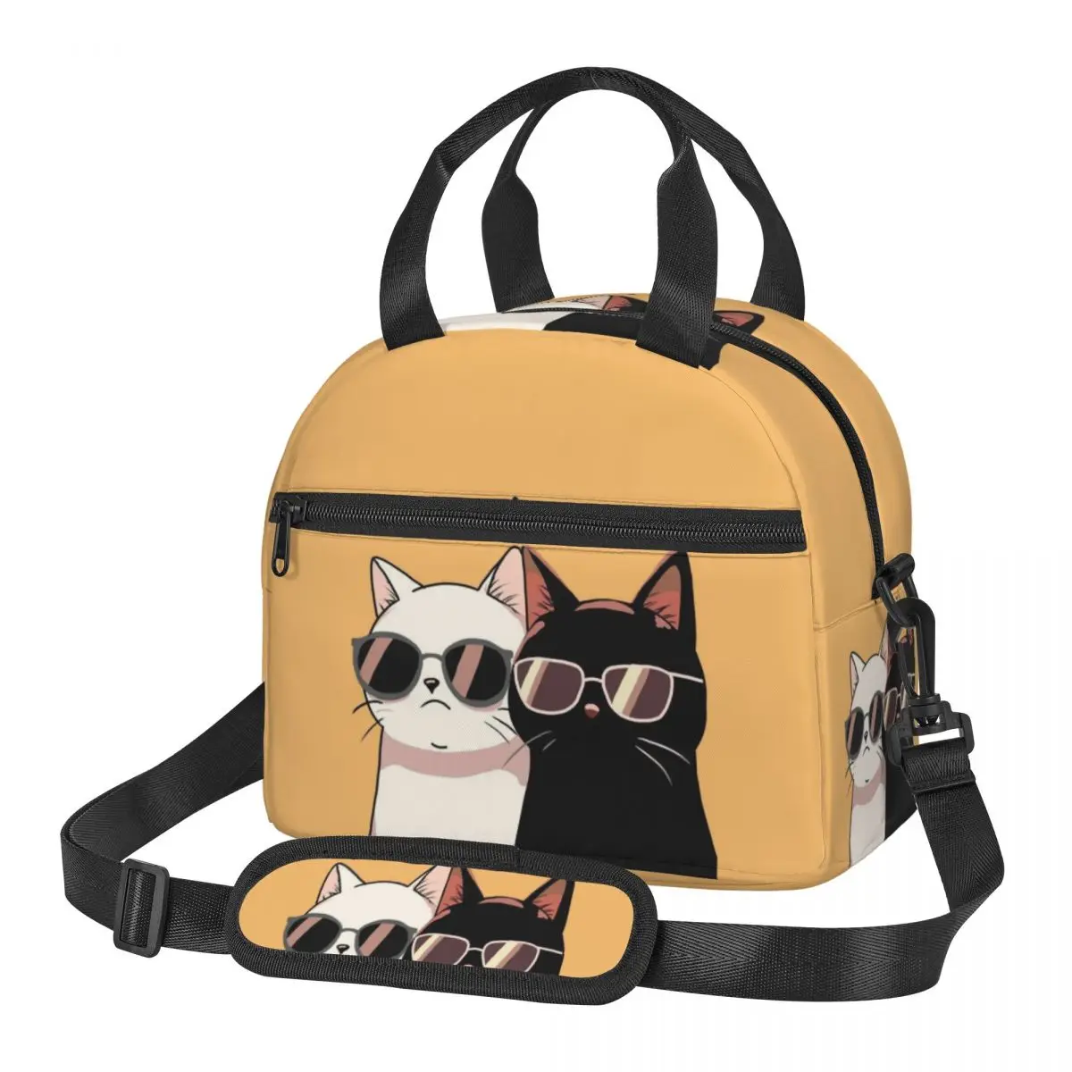 Cartoon Cat Lunch Bag Large Insulated Lunch Boxes with Adjustable Shoulder Strap for Women Kids Work Trip
Cartoon Cat Lunch Bag Large Insulated Lunch Boxes with Adjustable Shoulder Strap for Women Kids Work Trip