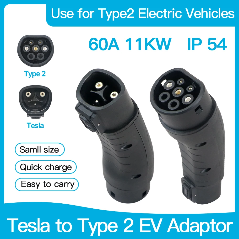 AC EV адаптер 11 кВт для Tesla до типа 2 240 в, зарядный разъем, EVSE адаптер, зарядное устройство для электромобиля
AC EV адаптер 11 кВт для Tesla до типа 2 240 в, зарядный разъем, EVSE адаптер, зарядное устройство для электромобиля