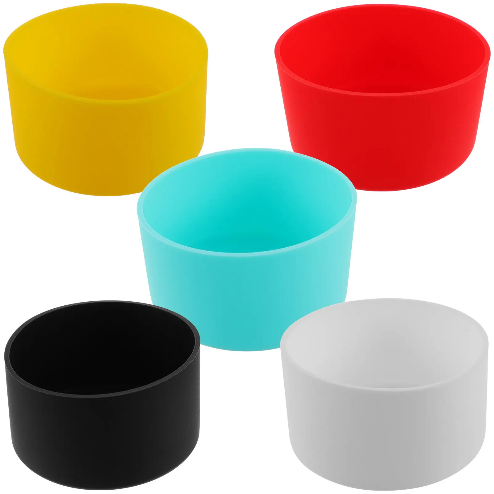 5Pcs Silicone Bottle Sleeve Insulated Cup Base Non-Slip Tumbler Boot for Glass Bottle Reusable Protector Daily Use Home
5Pcs Silicone Bottle Sleeve Insulated Cup Base Non-Slip Tumbler Boot for Glass Bottle Reusable Protector Daily Use Home