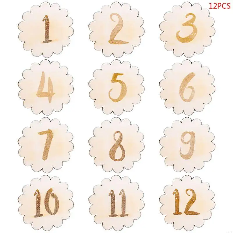16FE 12 Pcs/set Wooden Baby Memorial Birthday Landmark Card Newborn Photography Props
16FE 12 Pcs/set Wooden Baby Memorial Birthday Landmark Card Newborn Photography Props
