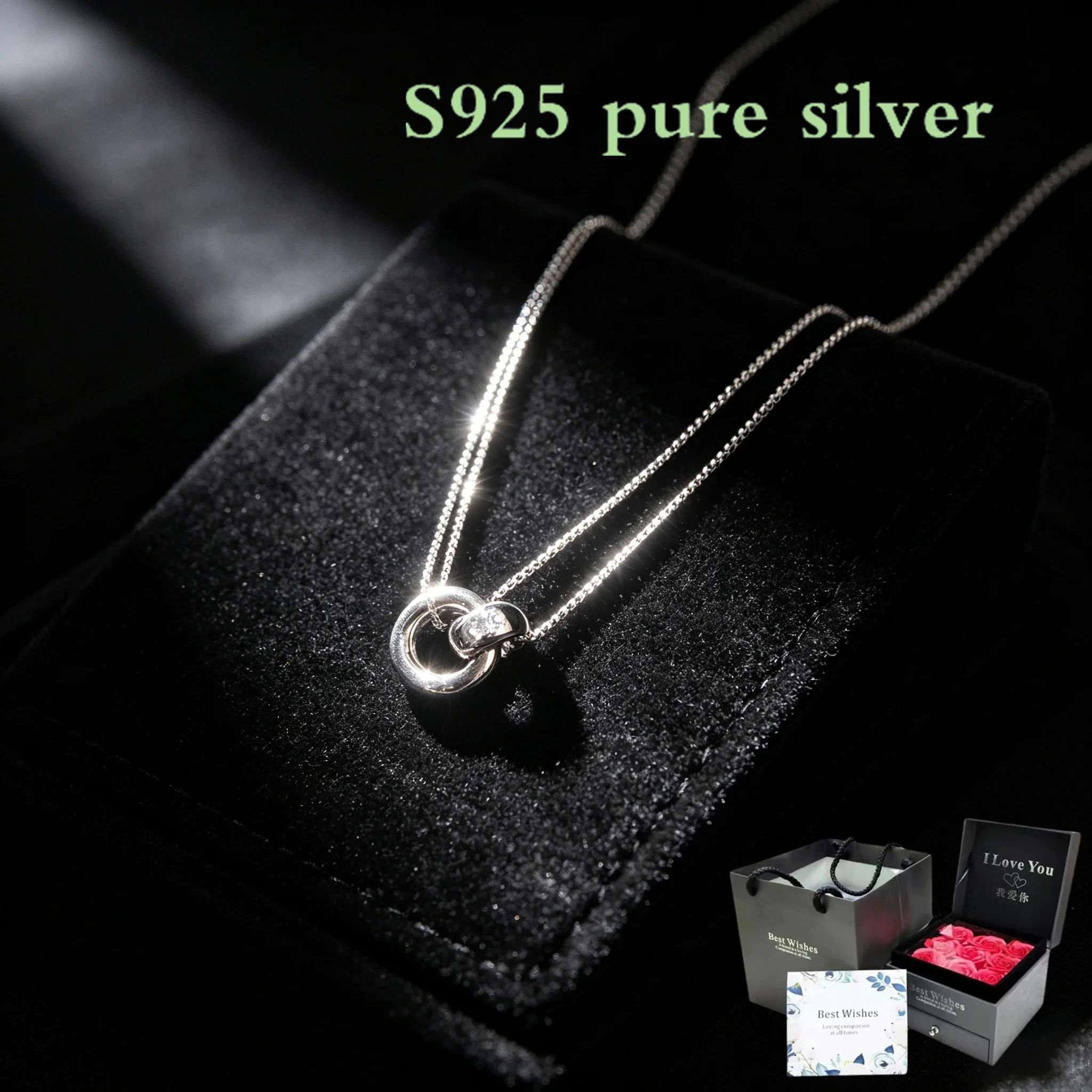 S925 pure silver double-layer necklace - unique cool and elegant style, suitable for daily wear, collar chain
S925 pure silver double-layer necklace - unique cool and elegant style, suitable for daily wear, collar chain