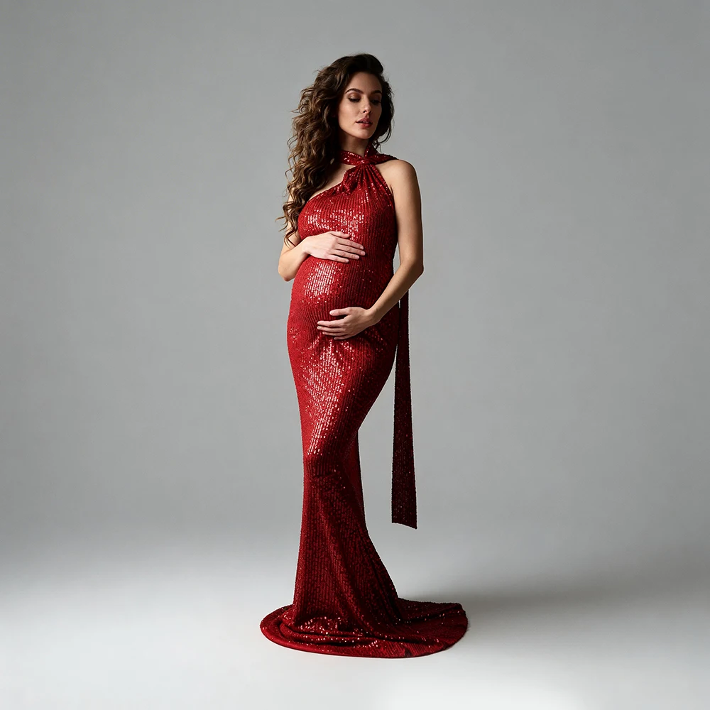 Bespoke Photography and Maternity Dresses Red Sequin Long Dress for Photo Shoot Custom Picture Dress for Wedding Guests
Bespoke Photography and Maternity Dresses Red Sequin Long Dress for Photo Shoot Custom Picture Dress for Wedding Guests