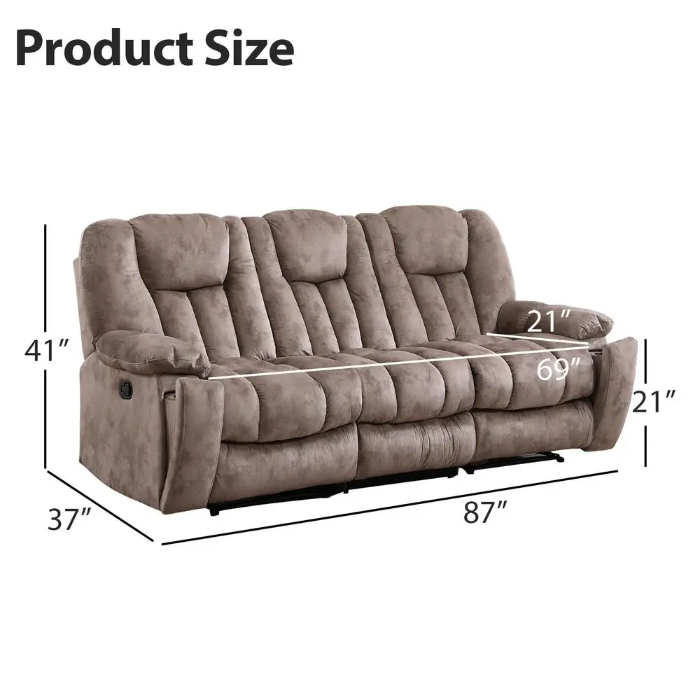 Reclining Sofa for Living Room, Extra Wide Modern Overstuffed 3 Seat Recliner Manual Sofa Chair with Hidden Armrest Cup Holders
Reclining Sofa for Living Room, Extra Wide Modern Overstuffed 3 Seat Recliner Manual Sofa Chair with Hidden Armrest Cup Holders