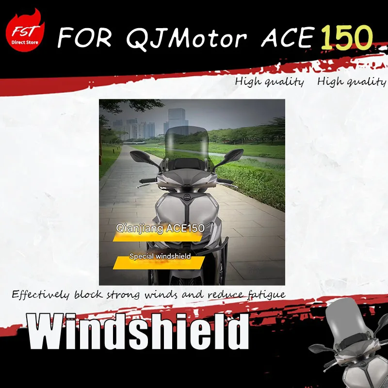 Special windshield rain shield for the pedal motorcycle QJMOTOR ACE150 - front windshield rainproof screen
Special windshield rain shield for the pedal motorcycle QJMOTOR ACE150 - front windshield rainproof screen