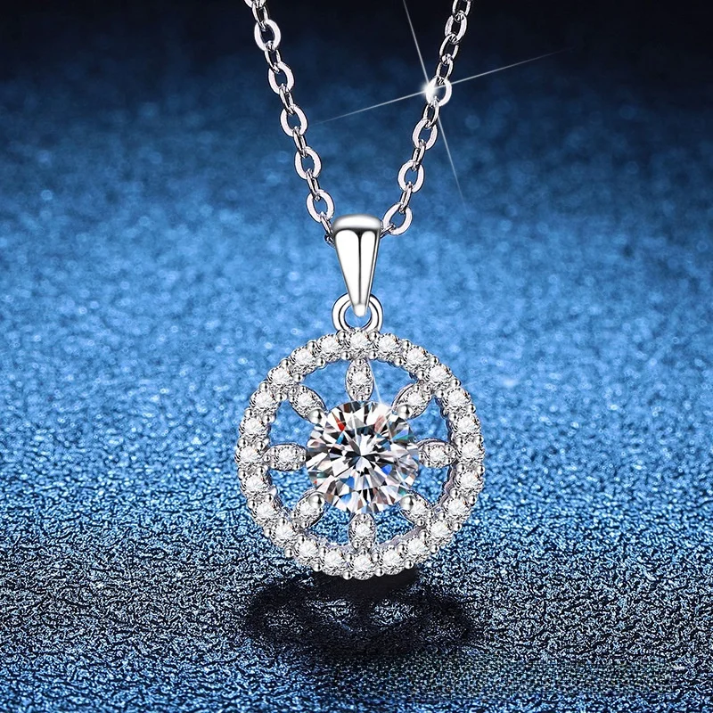 ZHANGUMoissanite Necklace for Women Full Diamond Sun Lucky Round Pendant Wholesale One Carat Moissanite Necklace
ZHANGUMoissanite Necklace for Women Full Diamond Sun Lucky Round Pendant Wholesale One Carat Moissanite Necklace