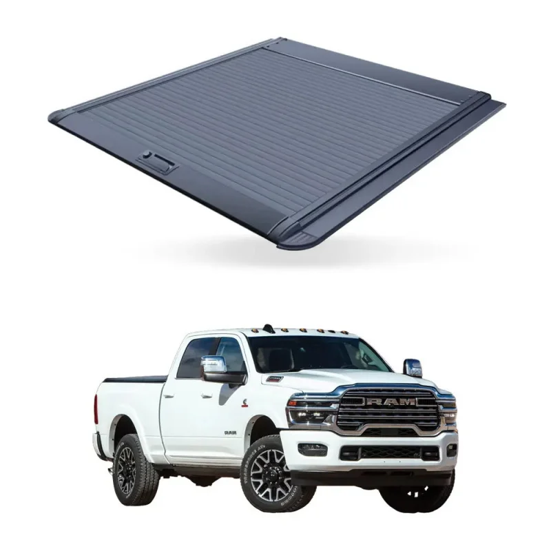Manual Aluminum Alloy Roll up Tonneau Cover for Ram 2500 6.4ft-Waterproof No-Drill Installation Key-Locking
Manual Aluminum Alloy Roll up Tonneau Cover for Ram 2500 6.4ft-Waterproof No-Drill Installation Key-Locking