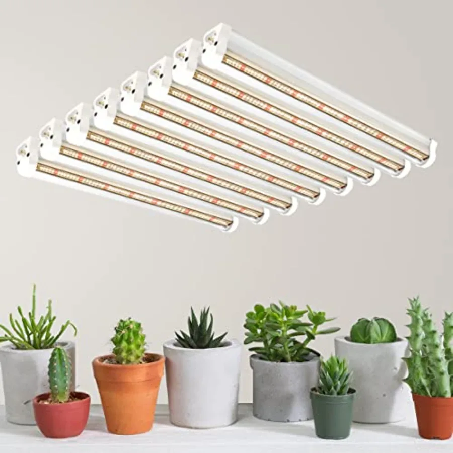 T5 Grow Lights 408 LED-Bulb White Full Spectrum High PPFD Plant Light Strips for Indoor Plants Growing Greenhouse Seeds Startin
T5 Grow Lights 408 LED-Bulb White Full Spectrum High PPFD Plant Light Strips for Indoor Plants Growing Greenhouse Seeds Startin