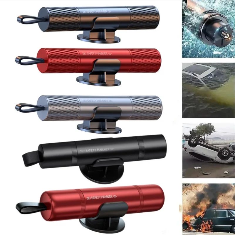 1PC 2-in-1 Car Safety Hammer Emergency Window Breaker Seat Belt Cutter Escape Rescue Tool Compact Glass Shatter Device Car Parts
1PC 2-in-1 Car Safety Hammer Emergency Window Breaker Seat Belt Cutter Escape Rescue Tool Compact Glass Shatter Device Car Parts