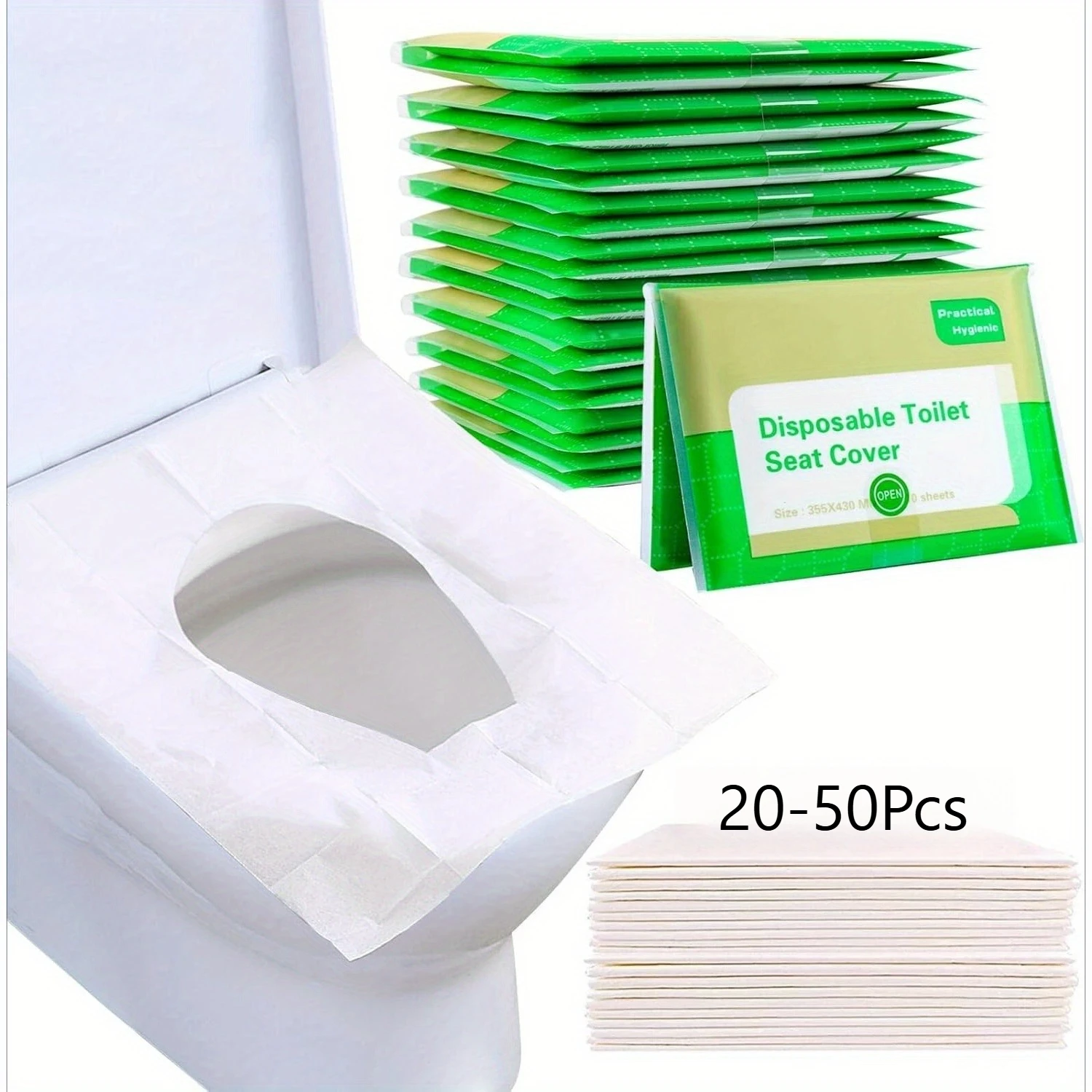 20-50Pcs Toilet Seat Covers Disposable Flushable Toilet Seat Covers Travel for Adults Kids Potty Training Travel Essential
20-50Pcs Toilet Seat Covers Disposable Flushable Toilet Seat Covers Travel for Adults Kids Potty Training Travel Essential