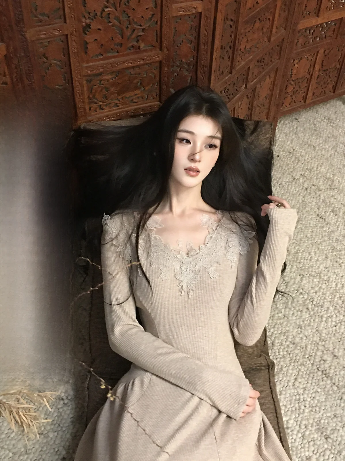 Iceolloky Long Sve Knitted Lace Waist Cinched Dr Women's Casual Sle Base Layer Dr Ultra Beautiful Spring Dr
Iceolloky Long Sve Knitted Lace Waist Cinched Dr Women's Casual Sle Base Layer Dr Ultra Beautiful Spring Dr