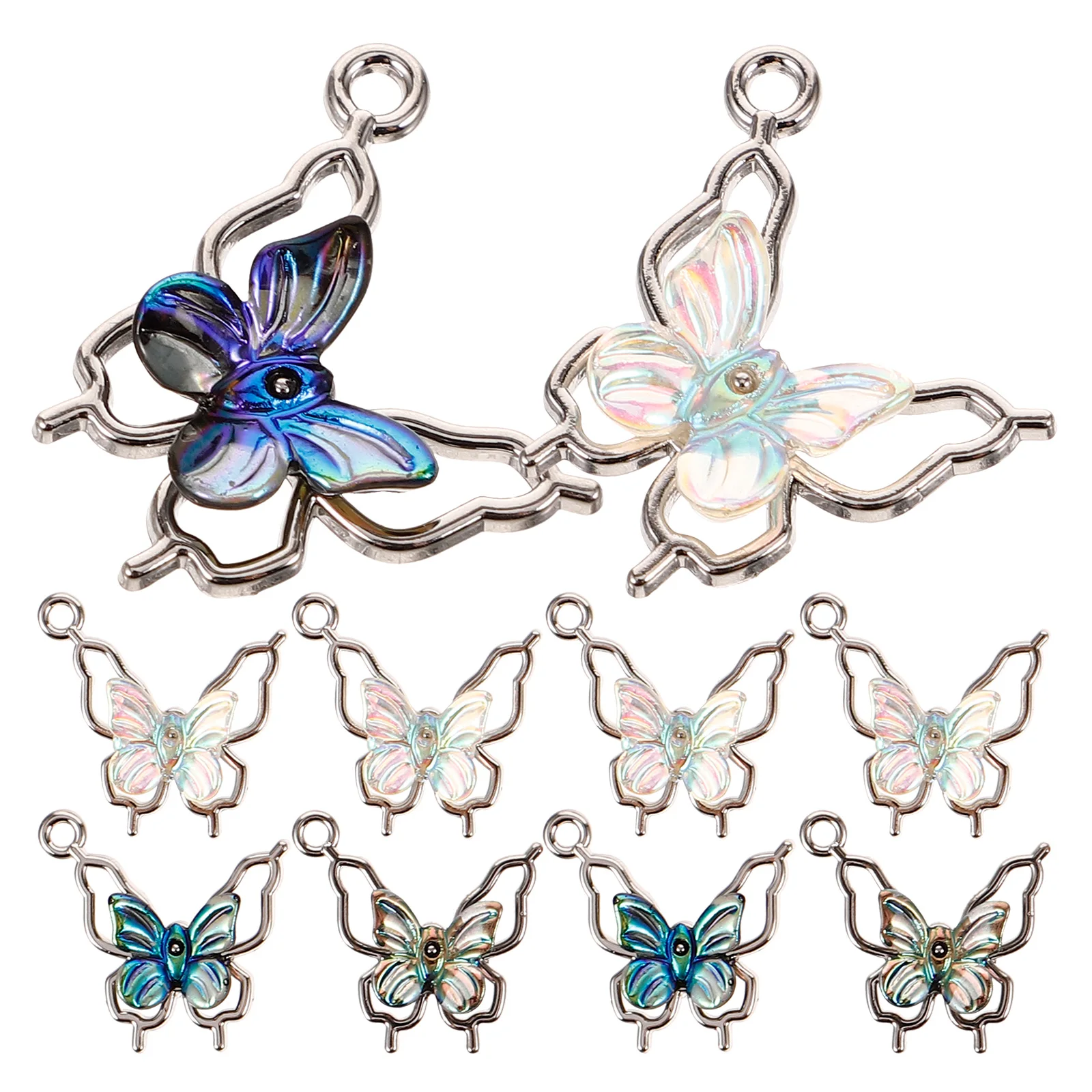 10 Pcs Simple Elegant Butterfly Pendant Accessories Zinc Alloy Charm DIY Earring Necklace Making Crafts UV White Color
10 Pcs Simple Elegant Butterfly Pendant Accessories Zinc Alloy Charm DIY Earring Necklace Making Crafts UV White Color