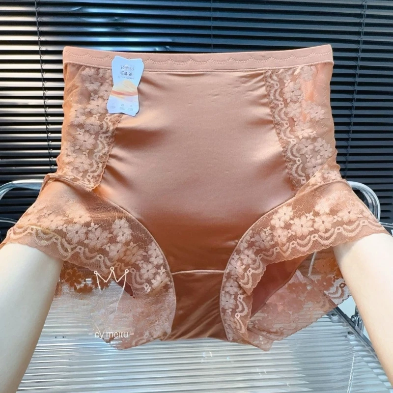 Light Luxury Satin Modal Lace High Waist Belly Wrapped Hips High Waist Uncurl Women's Triangle Panties Breathable Comfort Beauty
Light Luxury Satin Modal Lace High Waist Belly Wrapped Hips High Waist Uncurl Women's Triangle Panties Breathable Comfort Beauty