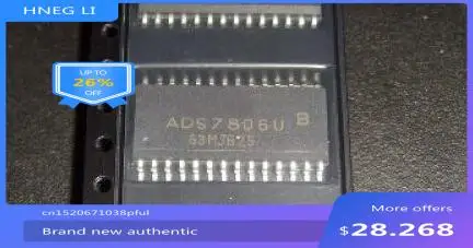 100% NEW Free shipping 5PCS/LOT ADS7806U ADS7806 SOP28 MODULE new Free Shipping
100% NEW Free shipping 5PCS/LOT ADS7806U ADS7806 SOP28 MODULE new Free Shipping